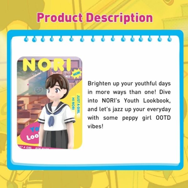 [Popmart Figure] JUST A GIRL NORI Youth Lookbook Series blind box (2024) Karakter Asli