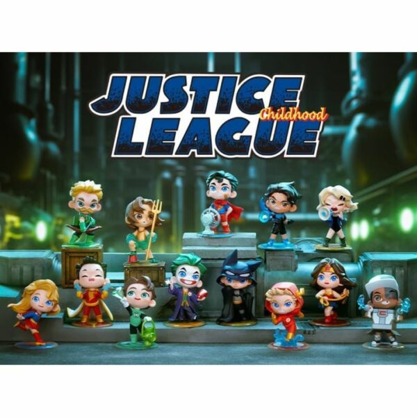 [Popmart Figure] DC Justice League Childhood Series blind box (1 piece) (2024) Karakter Asli Premium