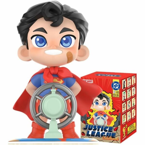 [Popmart Figure] DC Justice League Childhood Series blind box (1 piece) (2024) Karakter Asli Premium