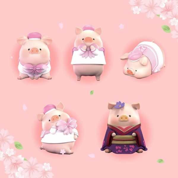 52Toys Figure Piglet Lulu Figure in Bloom Sakura 2 Blind box (1 piece) Asli Premium