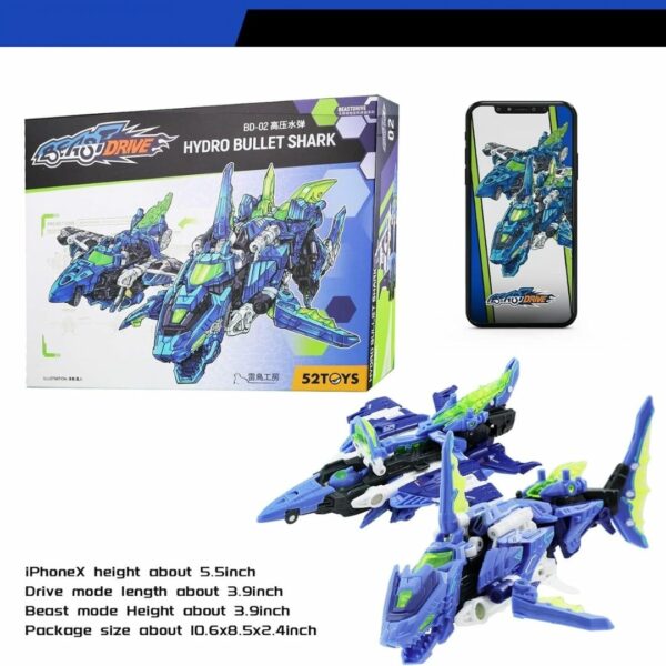 52TOYS Figure Beastdrive HYDRO BULLET SHARK Asli Premium