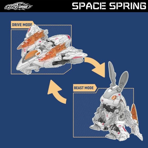 52TOYS Figure Beastdrive BD-07 SPACE SPRINGER Asli Premium