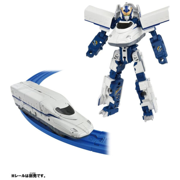 [Figure] Takara Tomy Plarail Shinkansen Shinkalion CW N700S Nozomi Blue Trailer Form (Shinkalion: Change the World) (24) Figure Kualitas Tinggi