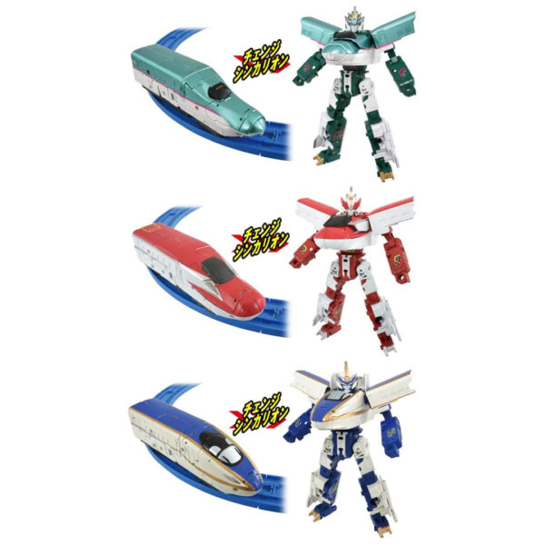 [Figure] Takara Tomy Plarail Shinkalion SRG Combined Set (Shinkalion SRG: E5, E6, E7) Figure Kualitas Tinggi