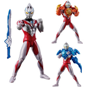 [Figure] Bandai Ultraman Arc Ultra Action Figure Ultraman Arc Solis & Luna Armor Set (24) Asli Kualitas Tinggi