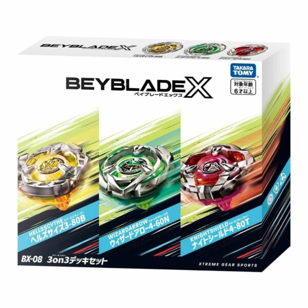 TAKARA TOMY Beyblade 3on3 Deck Set BX-08