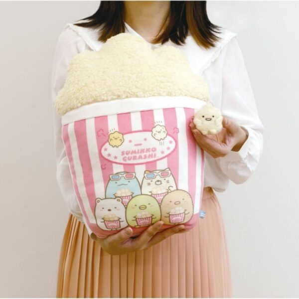 [Bantal] San-X Sumikko Gurashi MF40501 Sumikko Movie Theater Fluffy Popcorn Cushion (Bantal Popcorn lembut) Lucu dan halus