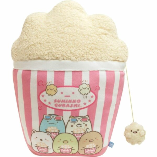 [Bantal] San-X Sumikko Gurashi MF40501 Sumikko Movie Theater Fluffy Popcorn Cushion (Bantal Popcorn lembut) Lucu dan halus