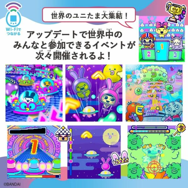 [Tamagotchi] BANDAI Tamagotchi Uni Angel Festival (2023 Japan Toy Awards) Kualitas Bagus