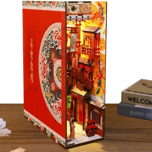 Book Nook Kit Dunhuang Dream [3D Wooden DIY Miniature] Kualitas Terbaik