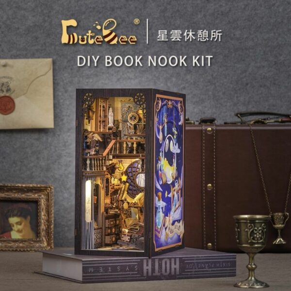 CUTEBEE Book Nook Kit Nebula Break (3D DIY Miniature Starry Sky Magic) Kualitas Terbaik