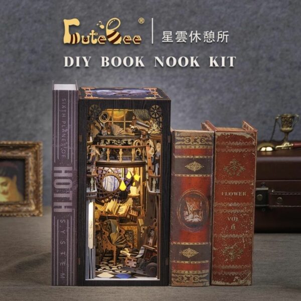 CUTEBEE Book Nook Kit Nebula Break (3D DIY Miniature Starry Sky Magic) Kualitas Terbaik