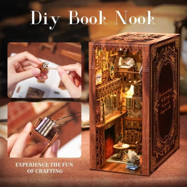 CUTEBEE Book Nook Kit Eternity Bokstore (3D DIY Miniature) Kualitas Terbaik