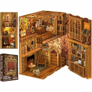 CUTEBEE Book Nook Kit Eternity Bokstore (3D DIY Miniature) Kualitas Terbaik