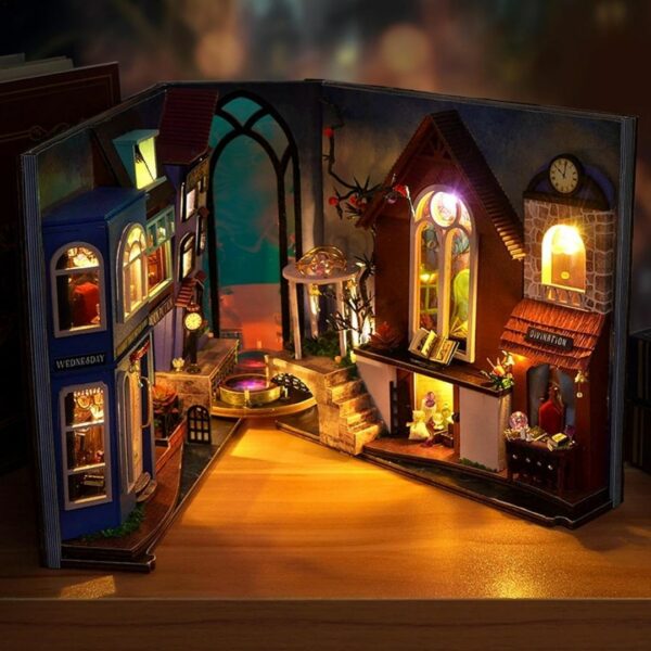 Book Nook Kit Magic Spell (3D DIY Miniature) Kualitas Terbaik