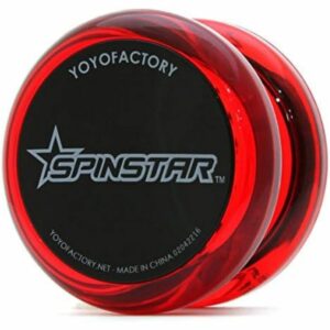 Yoyo Spinstar Clear Red/Black with DVD for beginners (Yoyo Factory) (24) Kualitas Terbaik