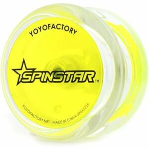 Yoyo Spinstar Clear Body/Yellow with DVD for beginners (Yoyo Factory) (24) Kualitas Terbaik