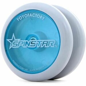 Yoyo Spinstar White Glow/Blue Cap with DVD for beginners (Yoyo Factory) (24) Kualitas Terbaik