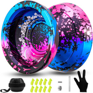 WATIEOBOO Professional Yoyo Black Blue Powder