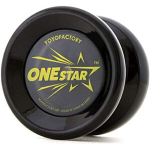 Yoyo One Star Beginner DVD Included, Yoyo Factory (Clear Black)