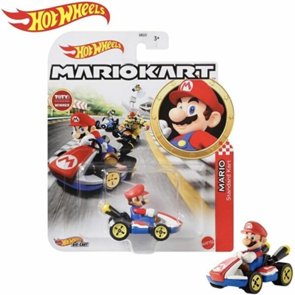 Hot Wheels Mario Kart Mario Standard Kart (GBG26) Orisinil Kualitas Tinggi