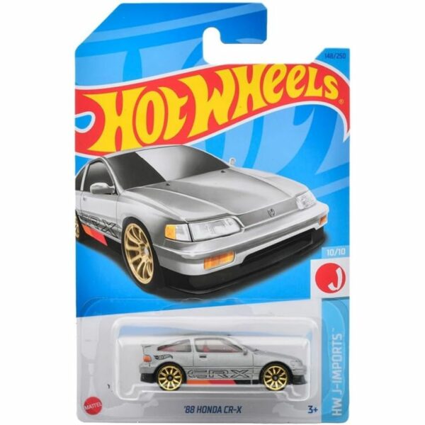 Hot Wheels 88 Honda CR-X GRAY (‎HNK13) (WH J-IMPORTS) Orisinil Kualitas Tinggi