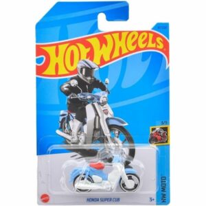 Hot Wheels Honda Super Cub Custom light blue white HNK03 (HW MOTO) Orisinil Kualitas Tinggi