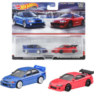 Mobil Mainan Hot Wheels Premium 2-Pack Lancer Evo - Eclipse