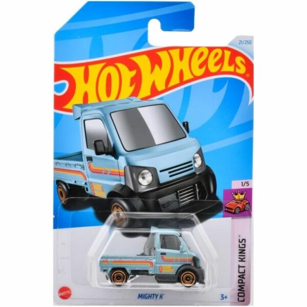 [Mini Car] Hot Wheels Mighty K blue Basic (Hot Wheels HXP79) (Compact Kings) Kualitas Premium