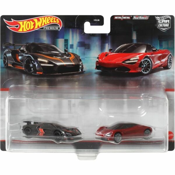 [Mini Car] Hot Wheels Premium McLaren Sena-McLaren 720S 2-Pack (Hot Wheels HFF97) (Hot Wheels Car Culture) Kualitas Premium