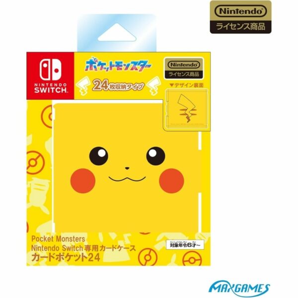 [Cartridge Case] Nintendo Switch Cartridge Storage Case Pikachu Theme (24 Slot Cartridge) Terbaik