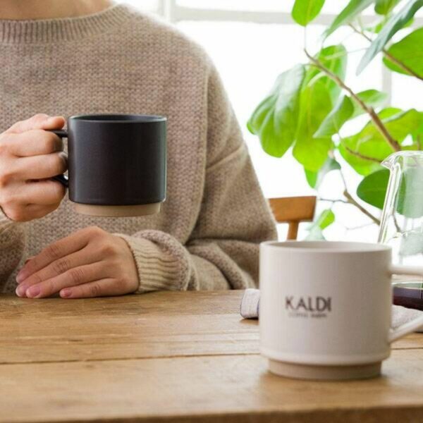 Kaldi Stacking Mug Coffee Cup 2 Variants (Black/White)