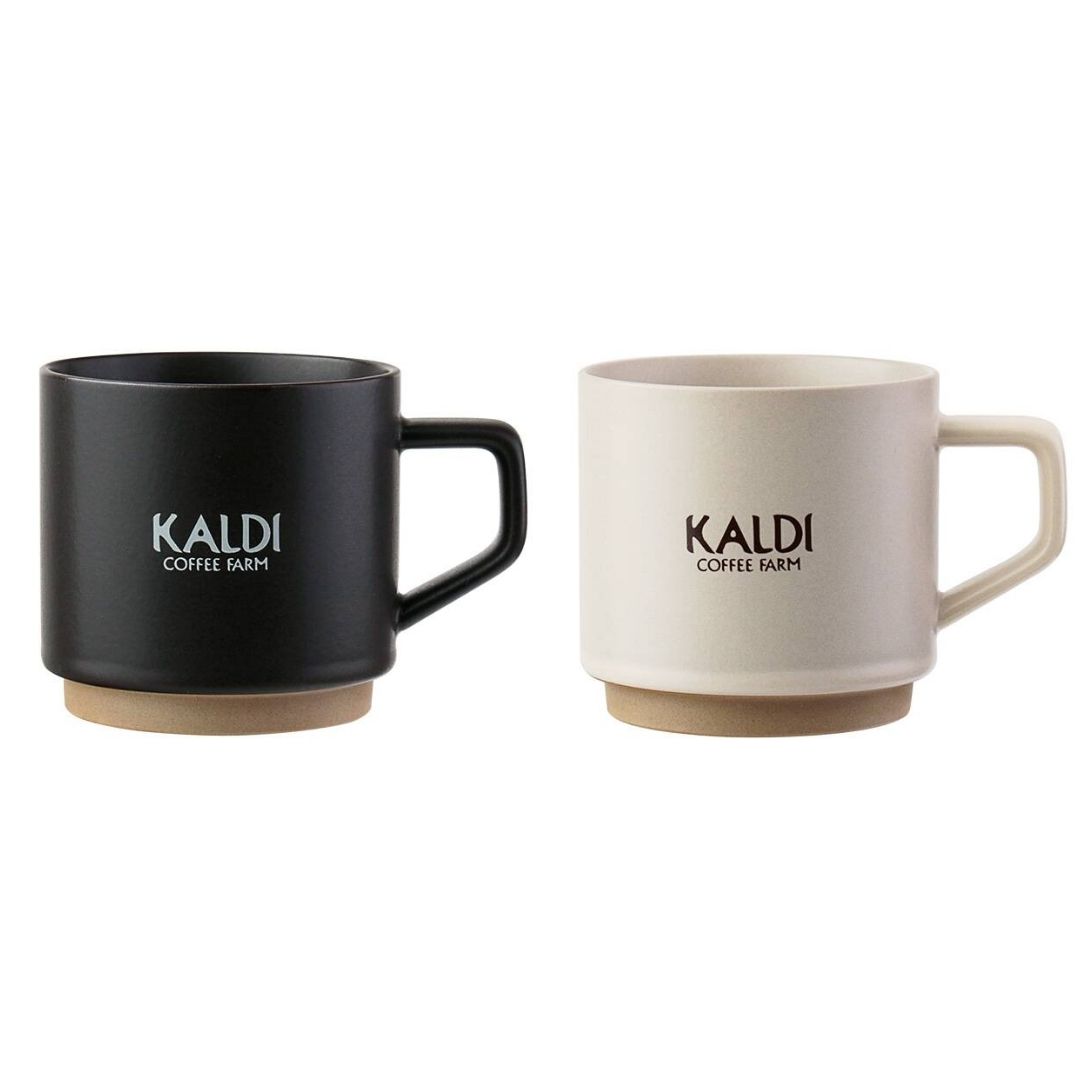 Kaldi Stacking Mug Coffee Cup 2 Variants (Black/White)