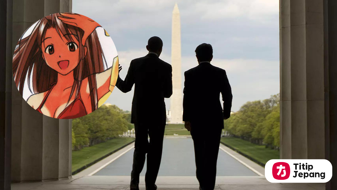 Kreator Love Hina membuat Poster Perdana Menteri Jepang baru