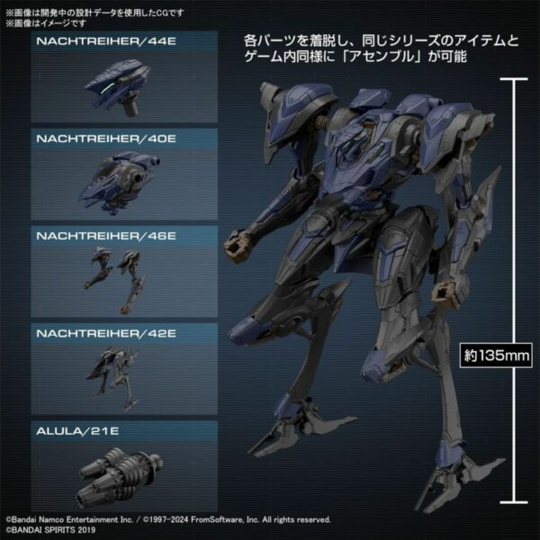 30MM ARMORED CORE VI FIRES OF RUBICON SCHNEIDER NACHTREIHER/40E Steel Haze (PO-24) Terbatas