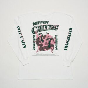 Kaos Atarashi Gakko Ukiyo-e long sleeve T-shirt/WHITE