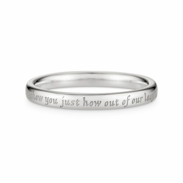 [Cincin] Fullmetal Alchemist Edward Elric Message Ring Silver (PO-24)