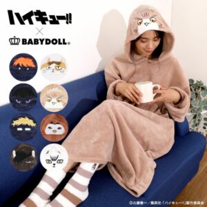 Haikyuu!! x BABY DOLL Fluffy Blanket (pilih karakter) (PO-24)