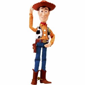 Toy Story DG953 Real Size Talking Figure Woody (Remix Version) + Indigo Disney Wrapping Bag LL Star Pink Koleksi Terbaik