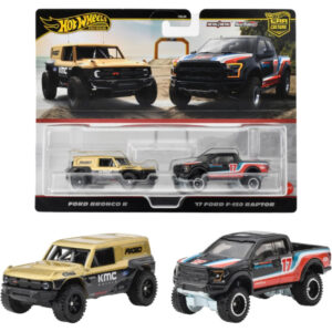 Hot Wheels HRR77 Premium 2 Pack Ford Bronco R/'17 Ford F-150 Raptor