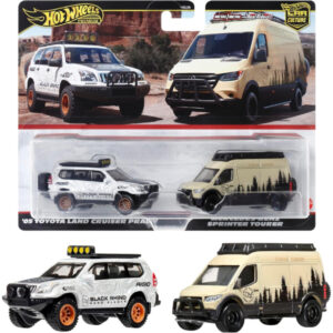 Hot Wheels HRR76 Premium 2-Pack Mercedes-Benz Sprinter Tourer / '05 Toyota Land Cruiser Prado