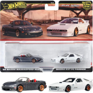 Hot Wheels HRR75 Premium 2-Pack Mazda RX7 FC Pandem / '04 Mazda Mazdasspeed Miata