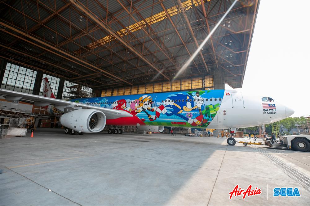 Kolaborasi AirAsia dengan Sonic The Hedgehog