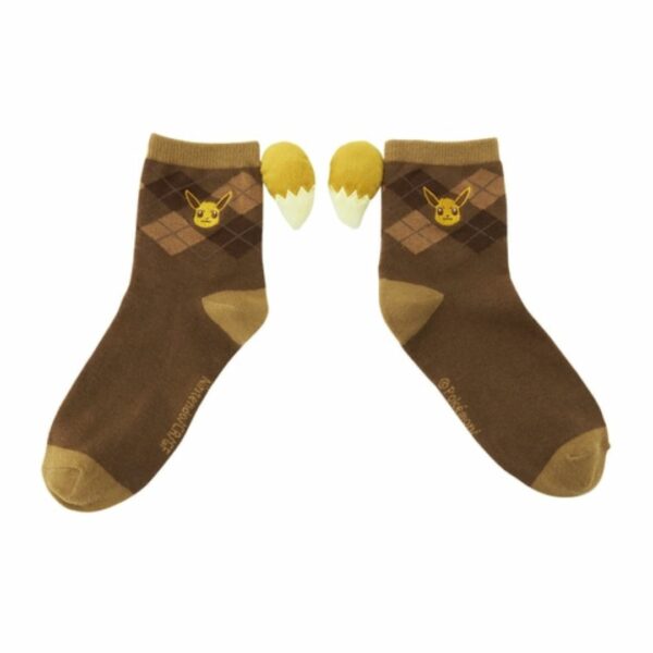 Kaos Kaki Eevee Pokemon Socks with Tail