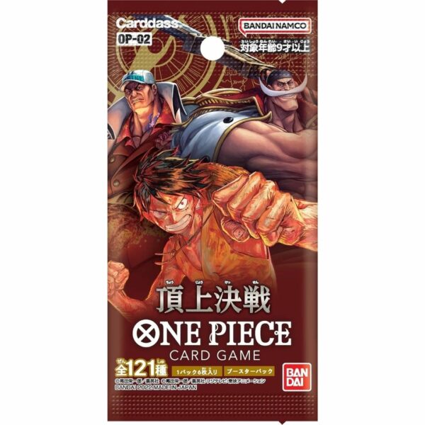 Kartu One Piece Card Game Booster Deck - Paramount War OP-02 Game Kartu Terbaru (BANDAI NAMCO)