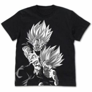 Kaos COSPA Dragon Ball Kamehameha Parent and Child Black