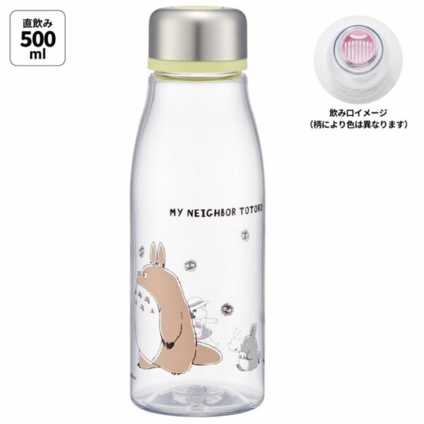 Tumbler Totoro Floral/Marching Clear Bottle 500ml