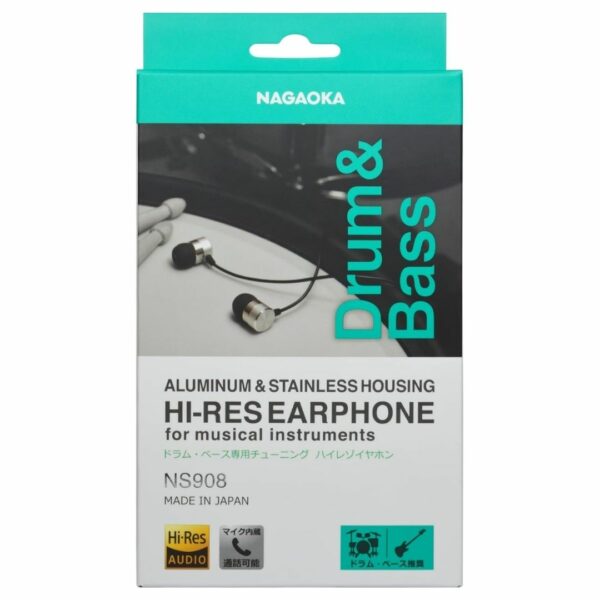 NAGAOKA x Shimamura NS908DB Drum Bass Earphones Musical Instrument