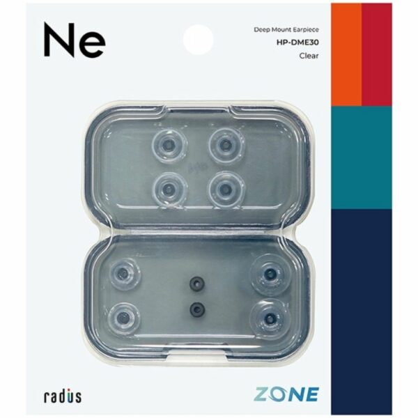 Radius Deep Mount ZONE earpiece XS/S/M/L Size x 1 set