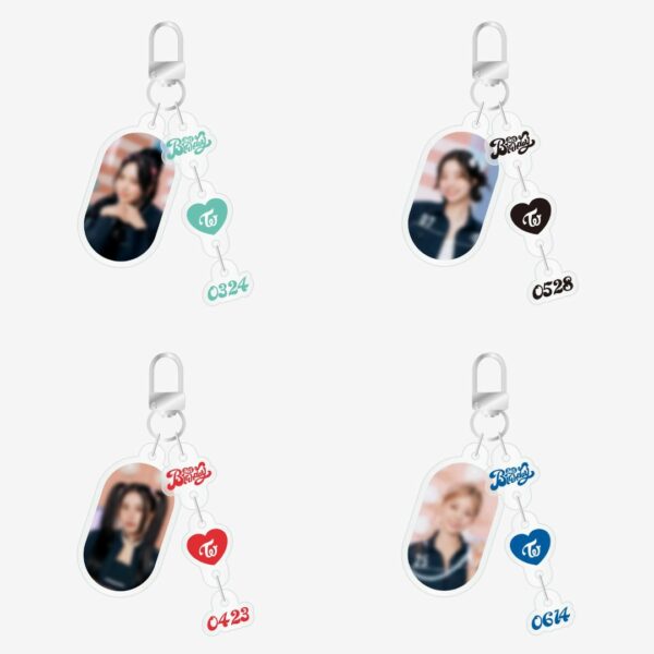 TWICE ACRYLIC PHOTO KEY HOLDER (9 Variants) (PO-24)